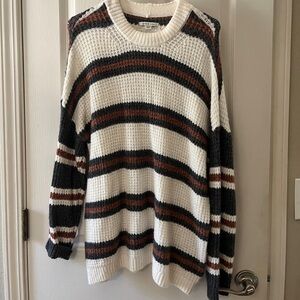 Super soft AE striped sweater, EUC
